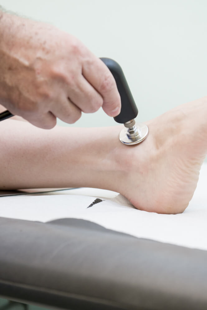 Tecarterapia alla caviglia